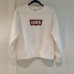 Levi's White Crewneck Men's Sweater